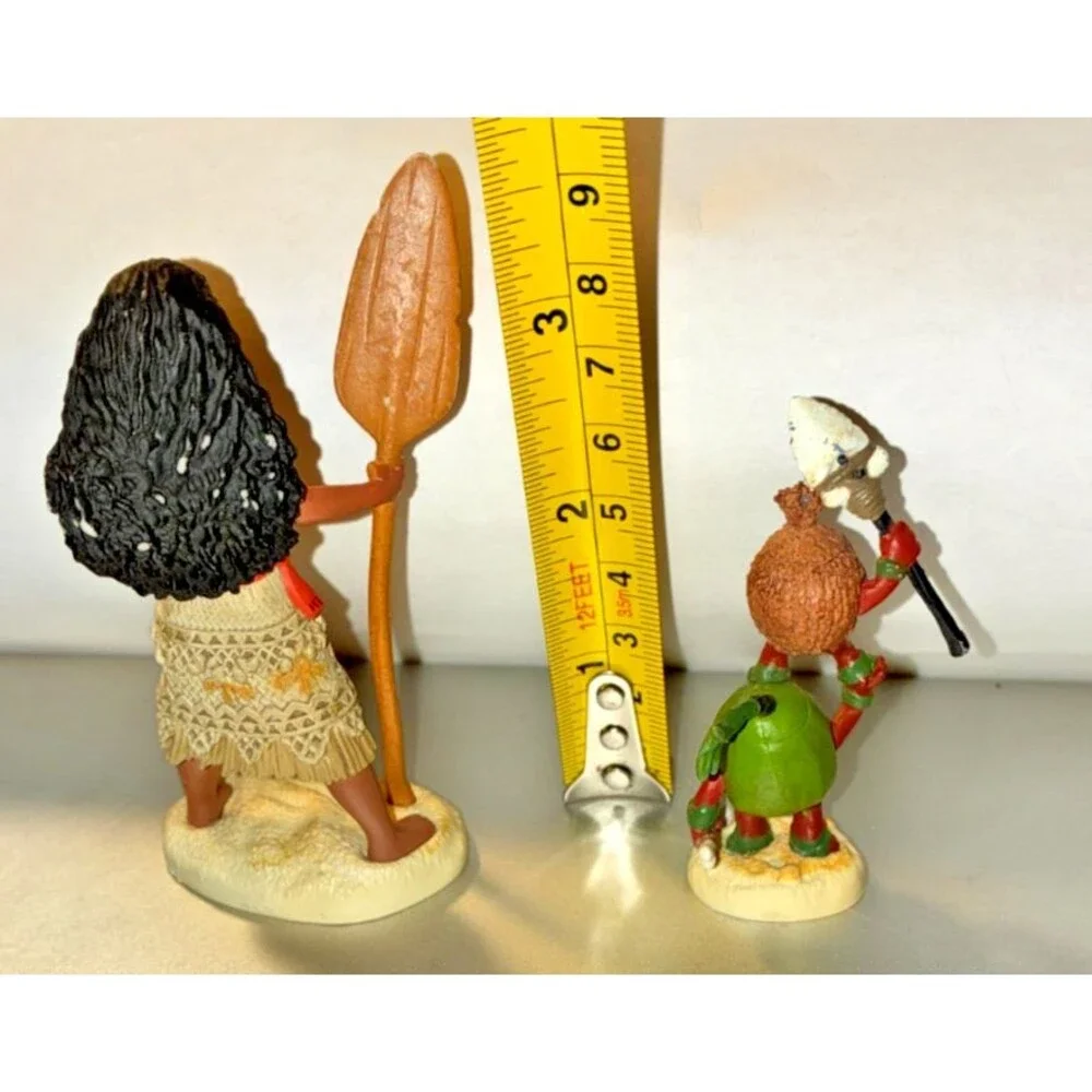 Princess Moana Disney Moana Figurine Lot of 2 Toy Cake Toppers 3